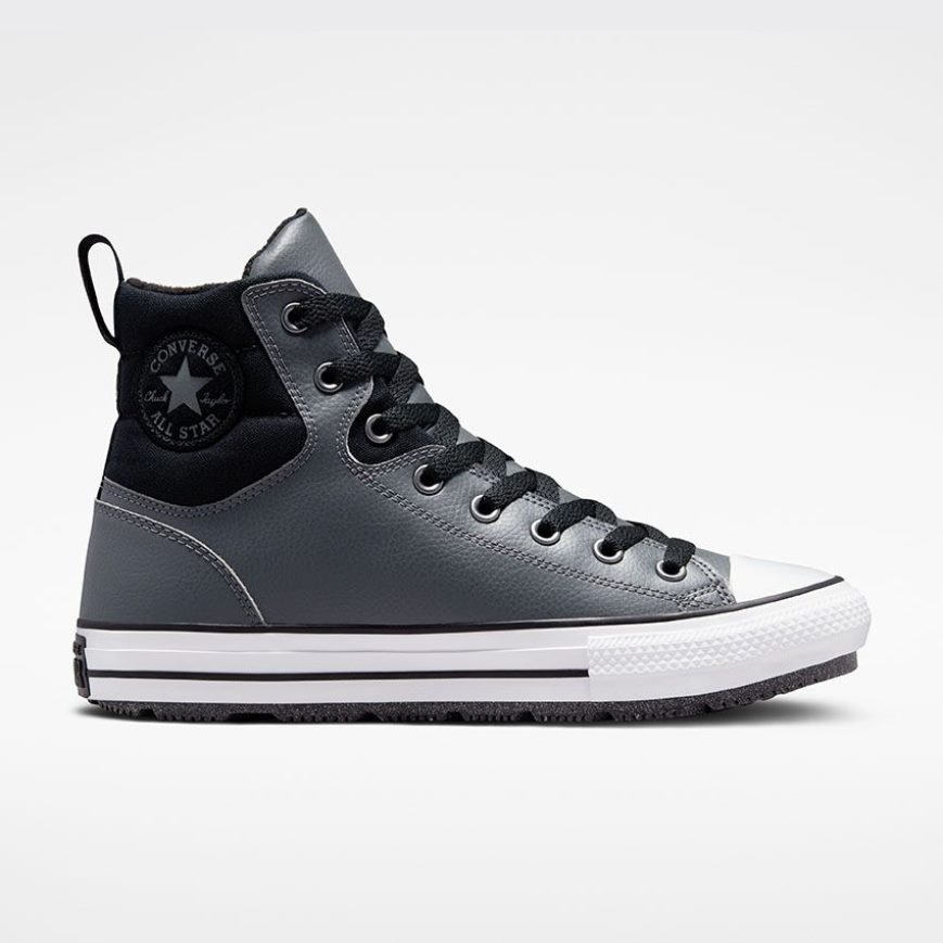 Men\'s Converse Chuck Taylor All Star Berkshire Water Resistant High Top Winter Boots Grey / Black | AU 34EC1A